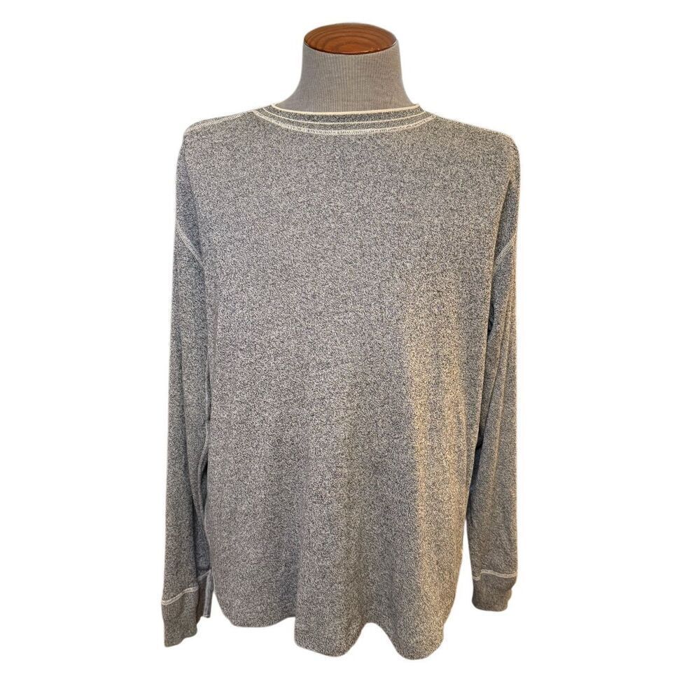 Polo Ralph Lauren Sweater Sz. XXL Long Sleeve Pullover Gray/Cream